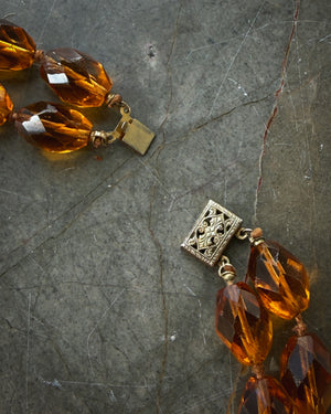 30s Amber Glass Necklace