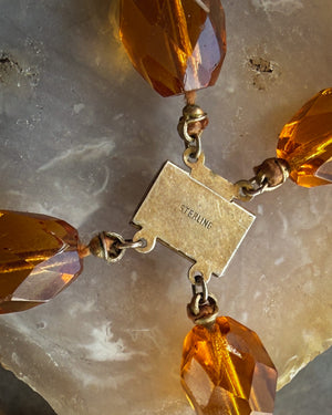 30s Amber Glass Necklace
