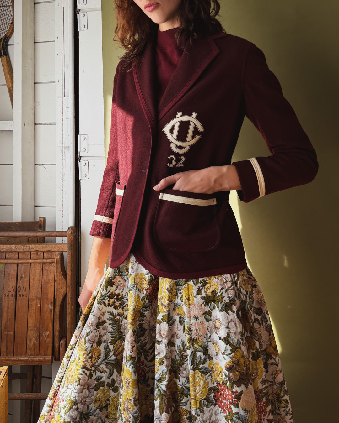 30s Collegiate Wool Jacket | M