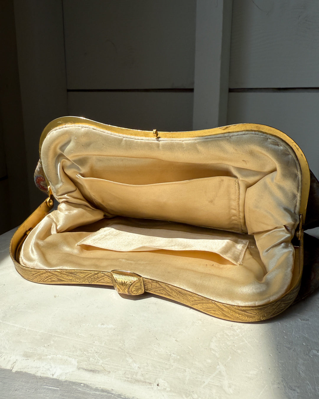 30s Silk Brocade Clutch