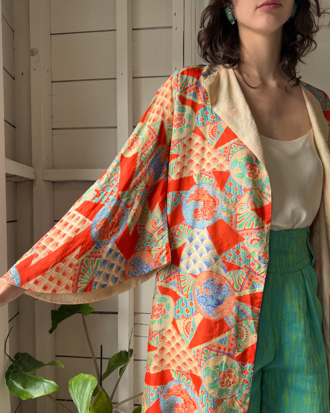 30s Pongee Silk Robe