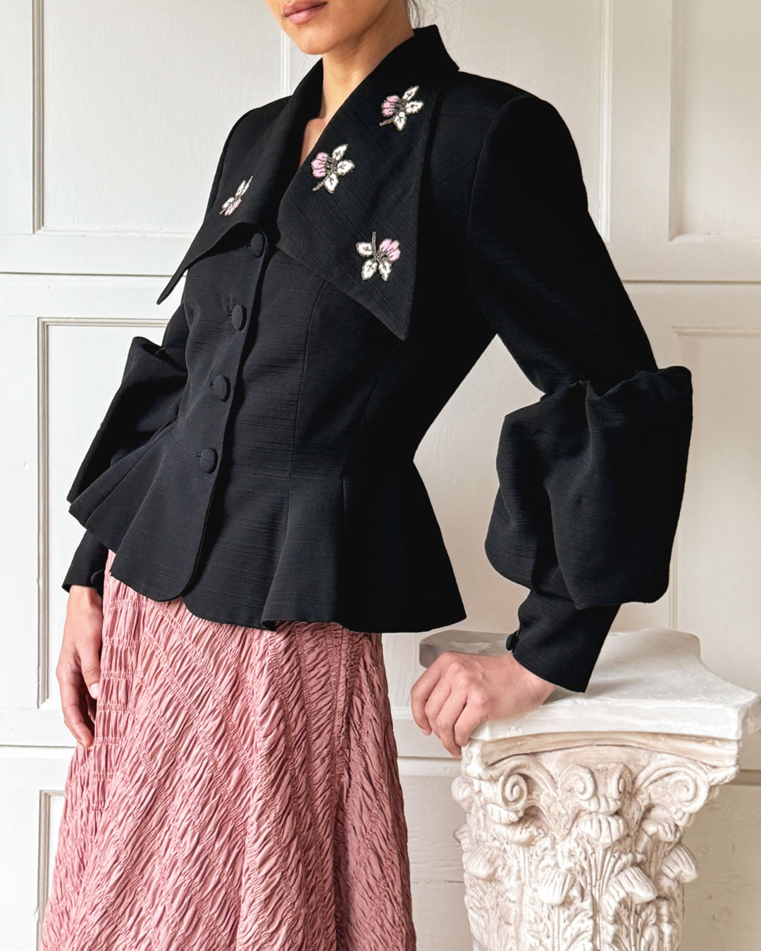 40s Lilli Ann Beaded Jacket | S-M - Lucky Vintage