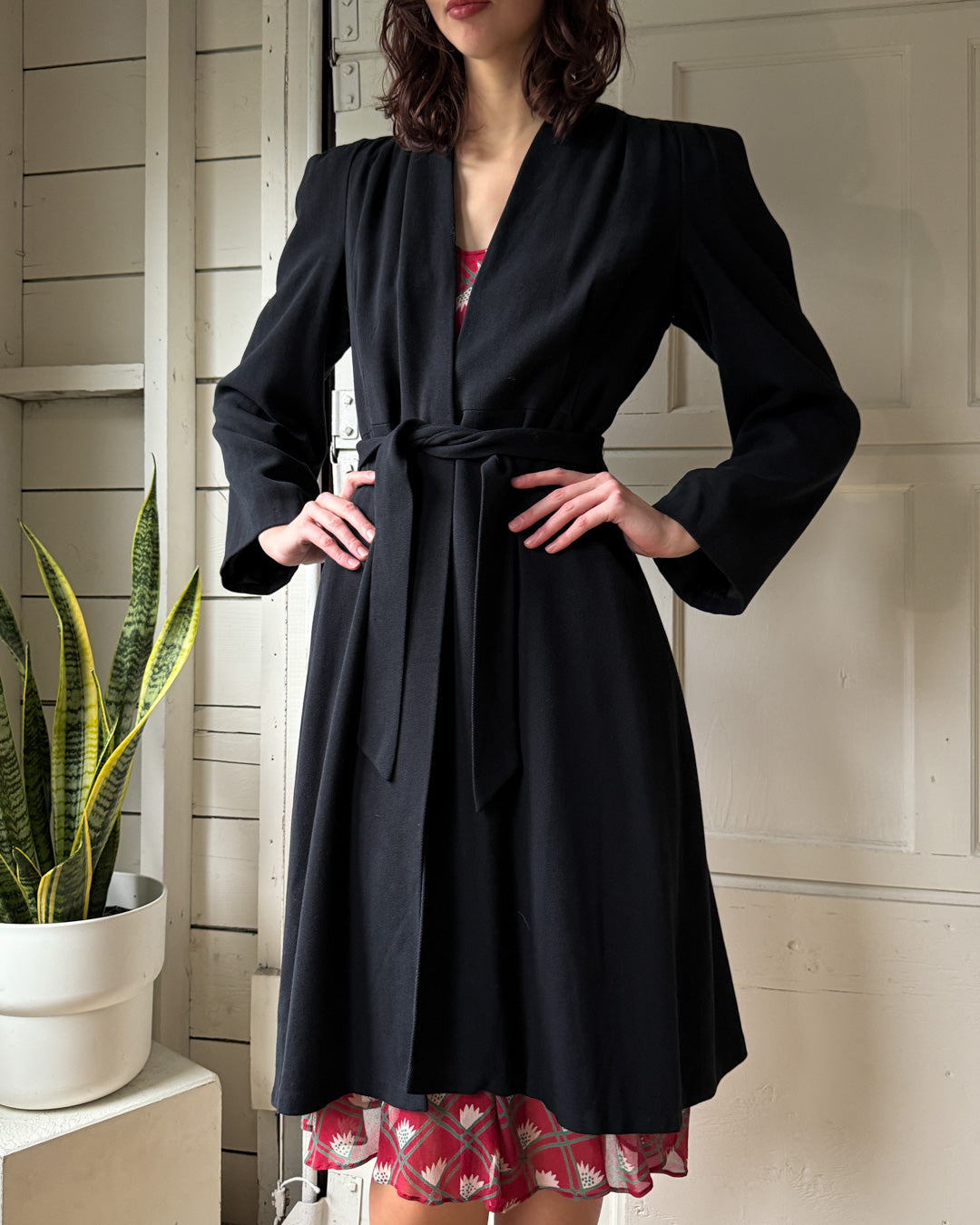 40s Belted Wool Jacket | S