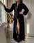 40s Black Silk Velvet Evening Jacket | S