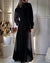 40s Black Silk Velvet Evening Jacket | S