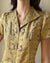 40s Gold Silk Brocade Jacket | S-M