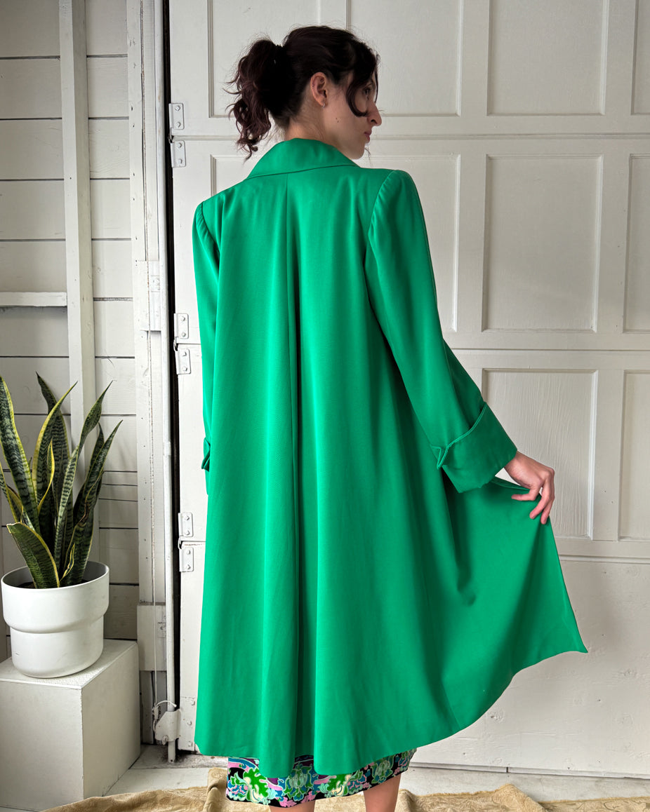 40s Green Gabardine Coat | S-L 40s Green Gabardine Coat | S-L