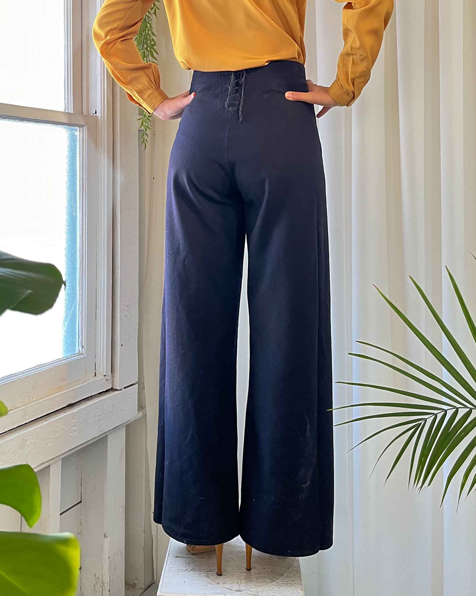 1940s US Navy Sailor Pants Size Women's 29 Men's 32 – Palmo Goods