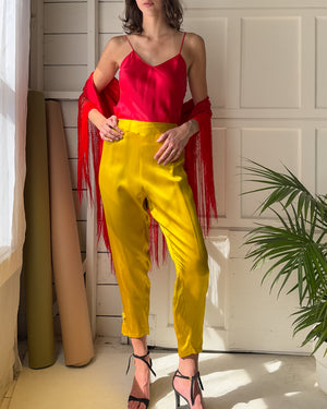 90s Red Silk Camisole | S