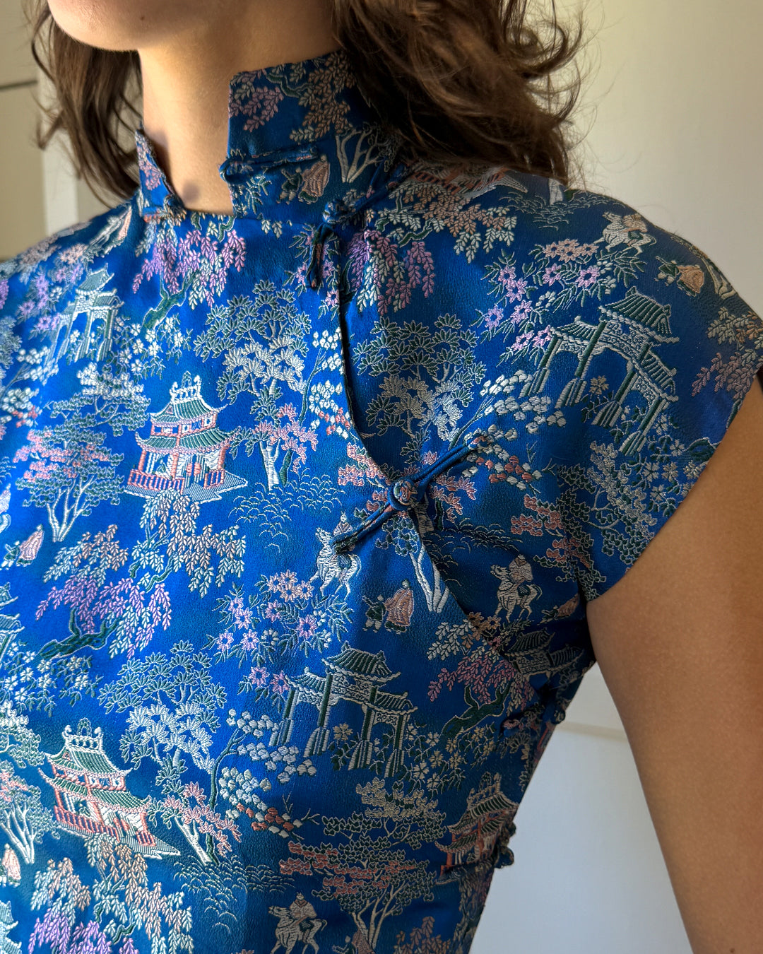 40s Brocade Peplum Top | S-M