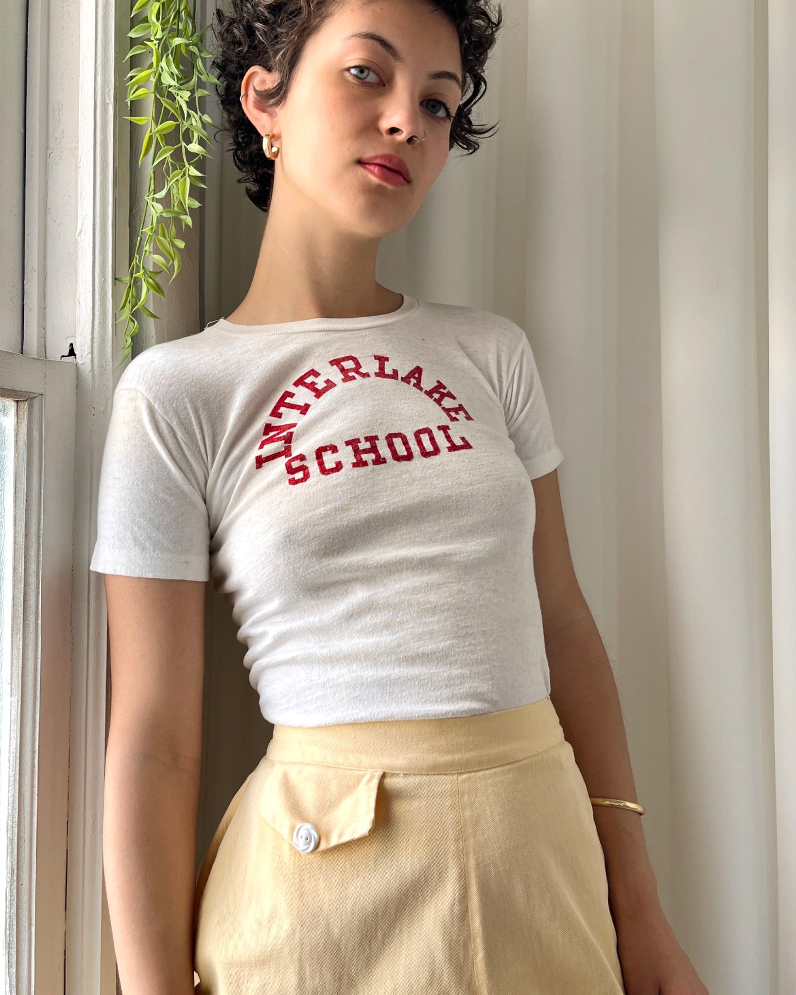 Royce Apparel Lucky Girl University Vintage Short Sleeve T-Shirt