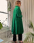 50s Green Velvet Swing Coat