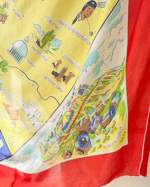50s Arizona Souvenir Silk Scarf