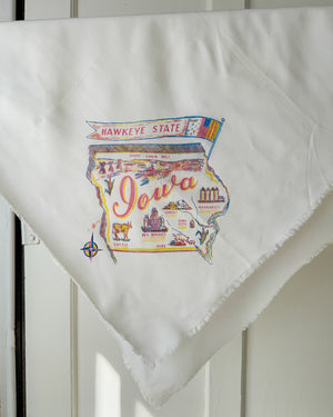50s Iowa Souvenir Scarf