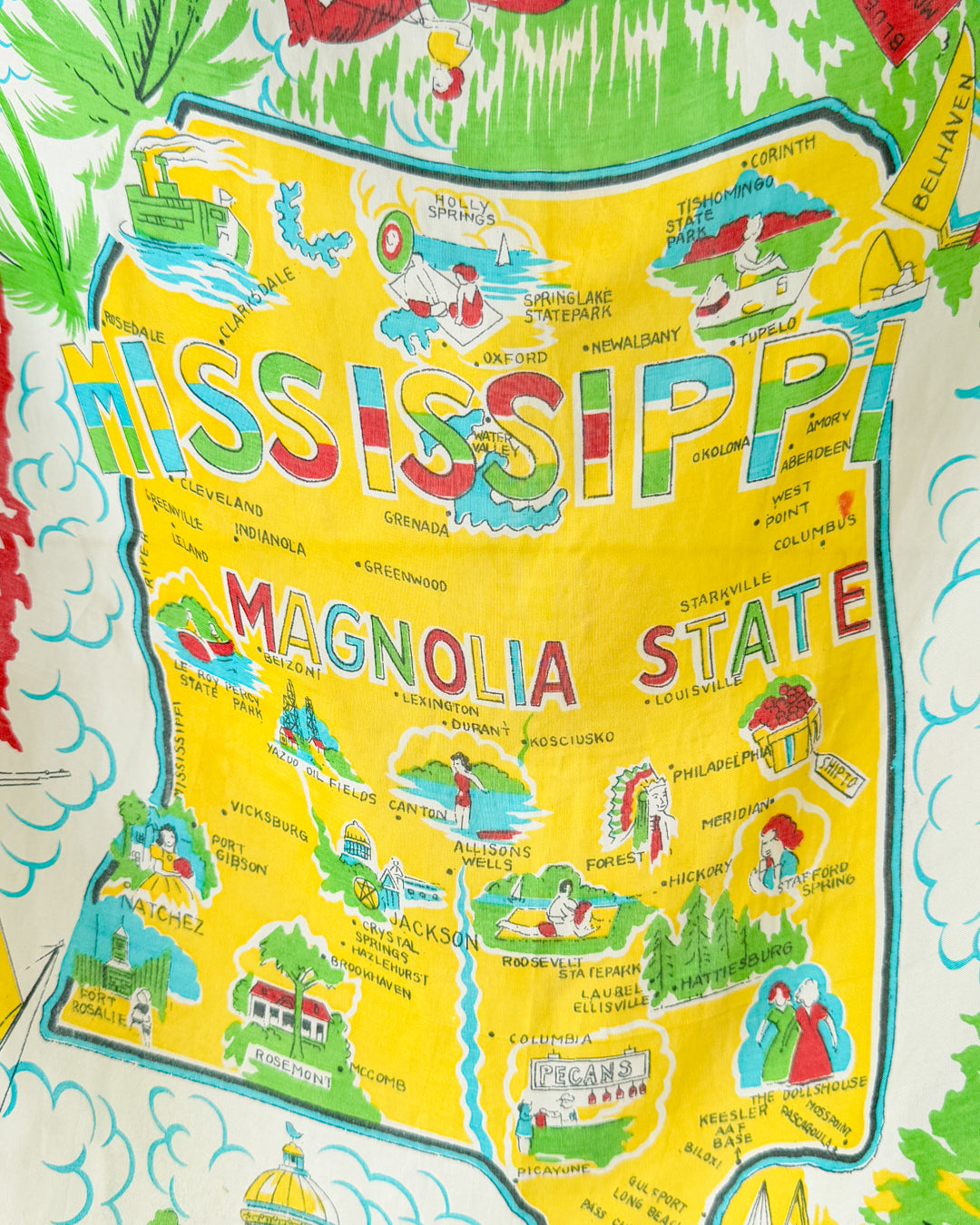 50s Mississippi Souvenir Scarf