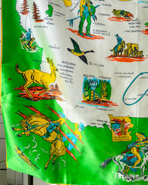 50s Montana Souvenir Scarf
