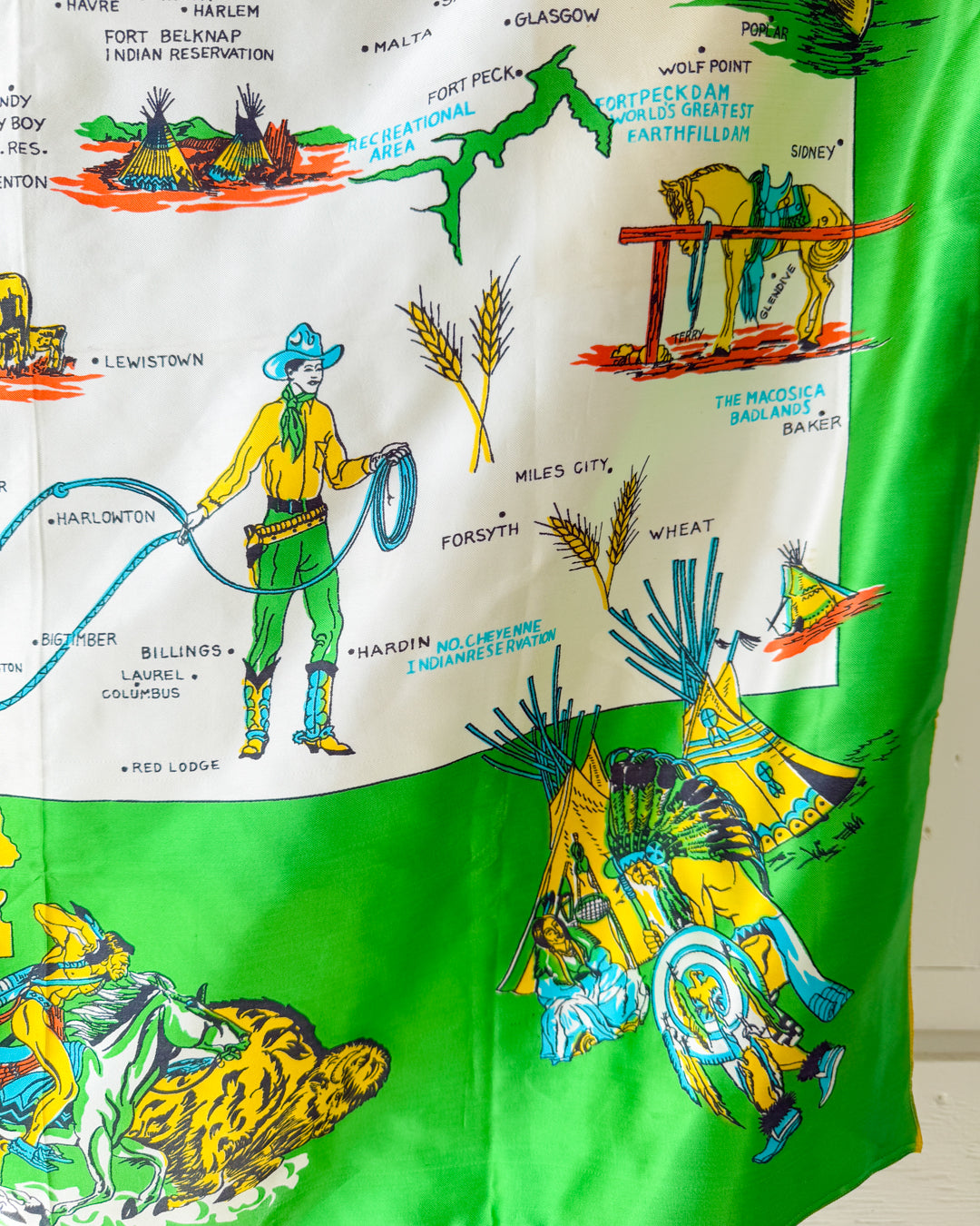 50s Montana Souvenir Scarf