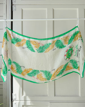 50s Puerto Rico Souvenir Silk Scarf