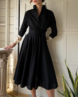 50s Wrap Jacket & Skirt Ensemble | M