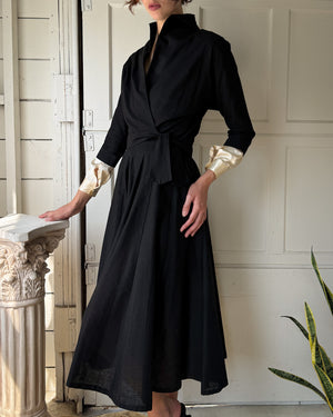 50s Wrap Jacket & Skirt Ensemble | M