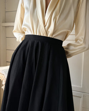 50s Wrap Jacket & Skirt Ensemble | M