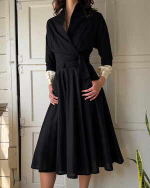50s Wrap Jacket & Skirt Ensemble | M