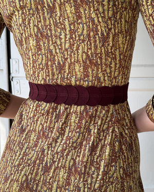50s Cabernet Suede Belt