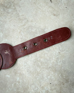 50s Cabernet Suede Belt