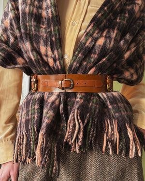 50s Multi Buckle Leather Belt