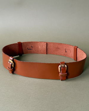 50s Multi Buckle Leather Belt