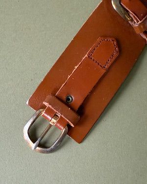 50s Multi Buckle Leather Belt