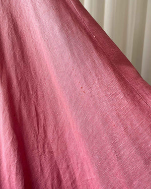 40s Pink Linen Sundress