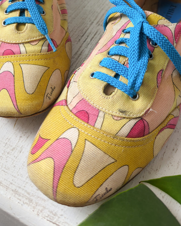 靴 60s Service shoes by ich Payne Sho 60s Pucci Canvas Sneakers - Lucky Vintage