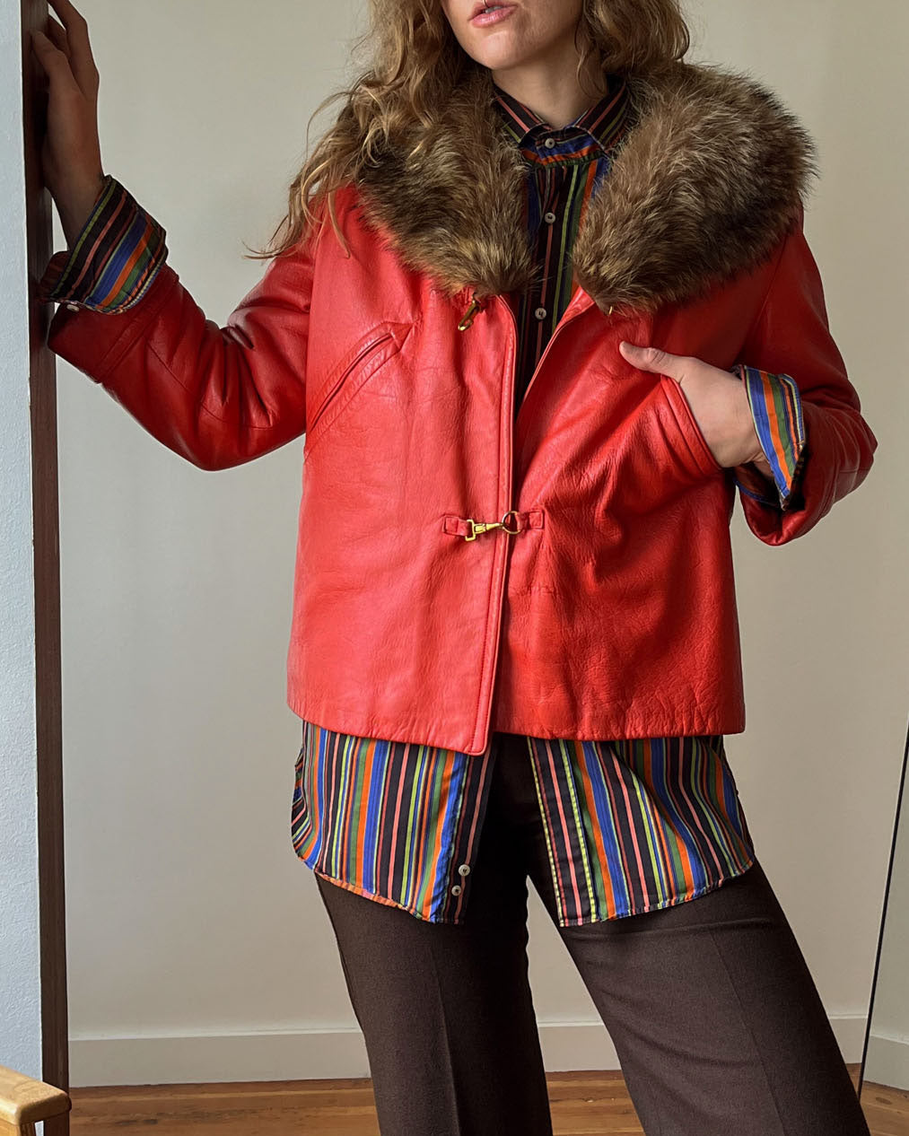 60s Bonnie Cashin Leather Jacket | S-M