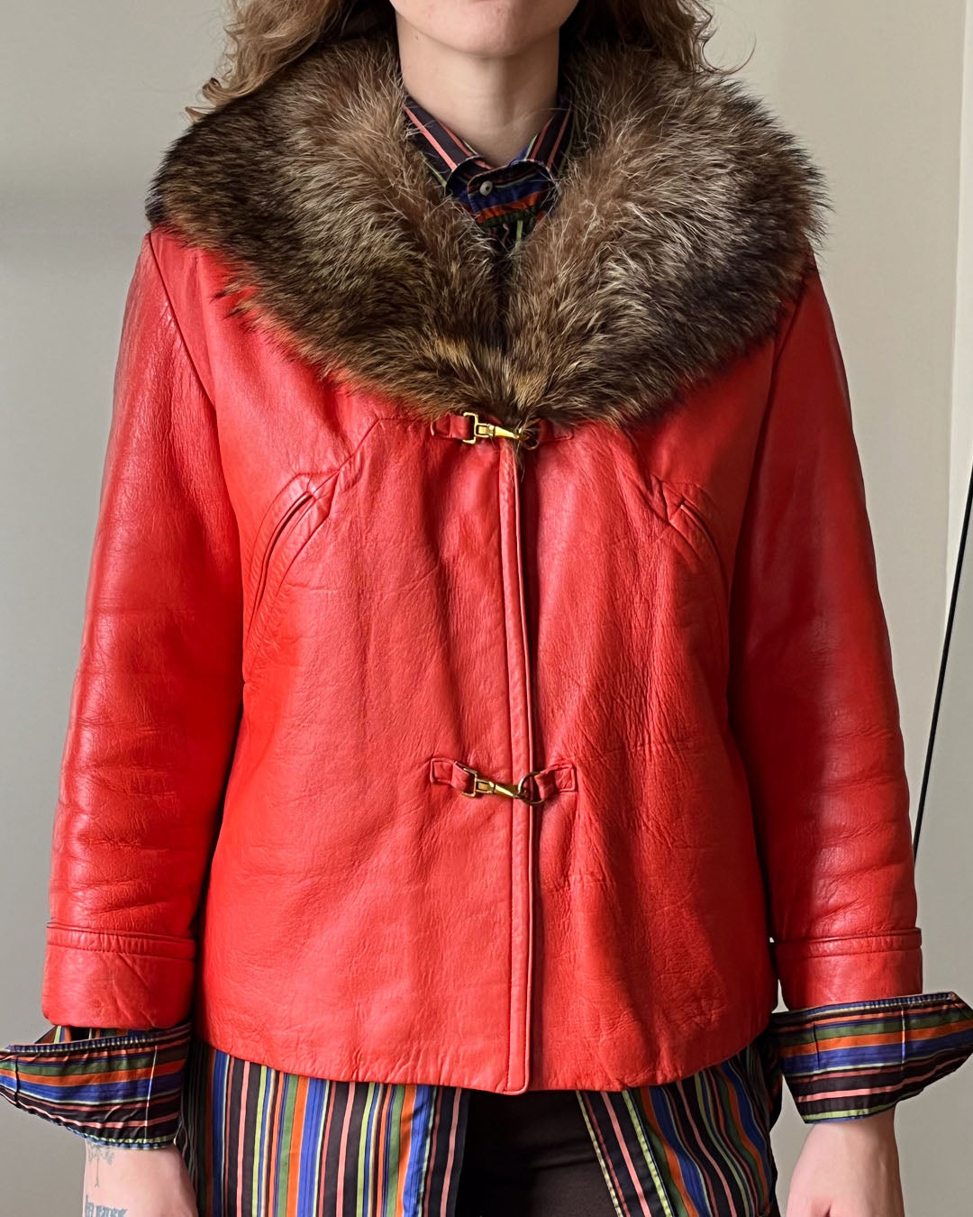 60s Bonnie Cashin Leather Jacket | S-M