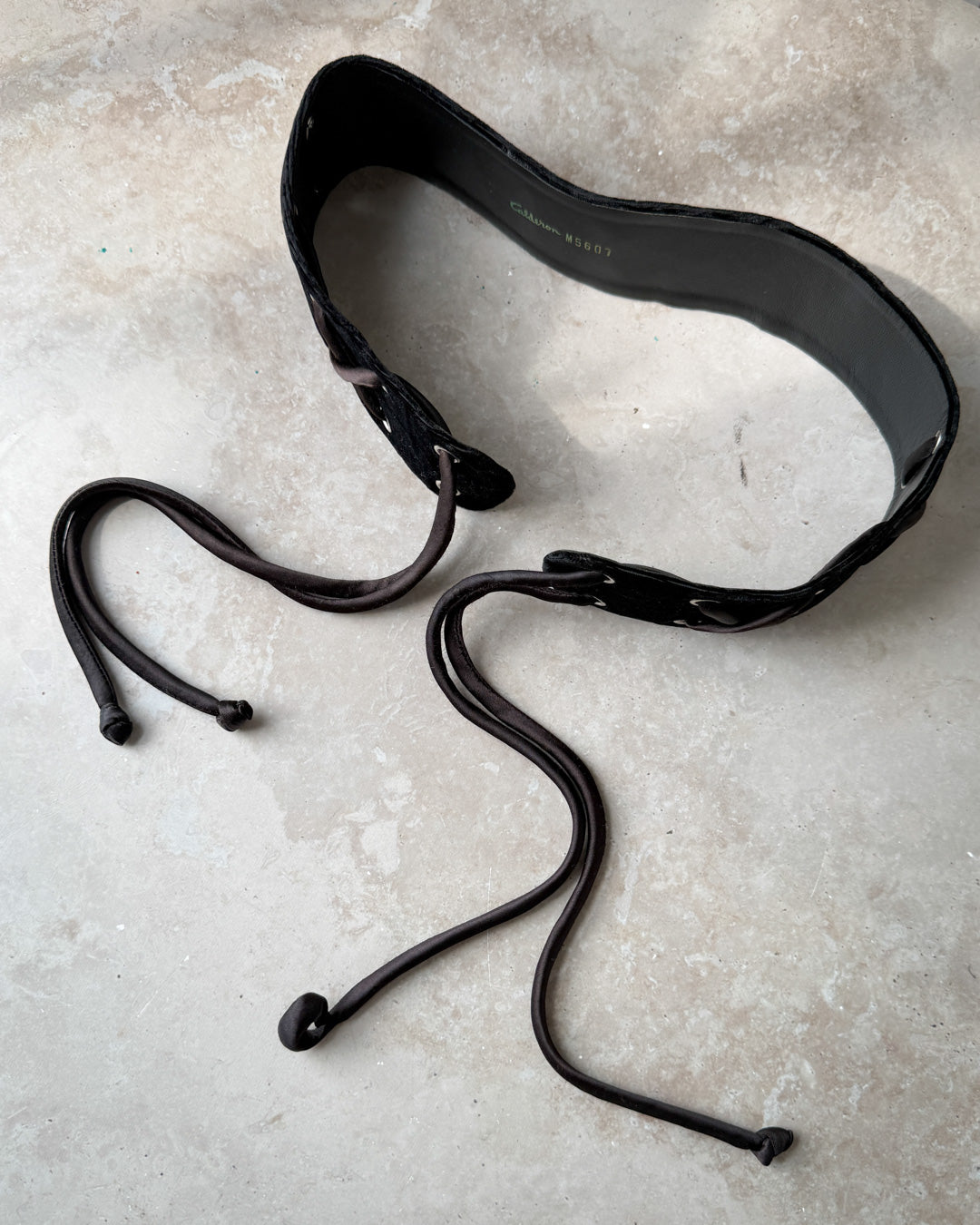 60s Velvet Tie Belt | S-L