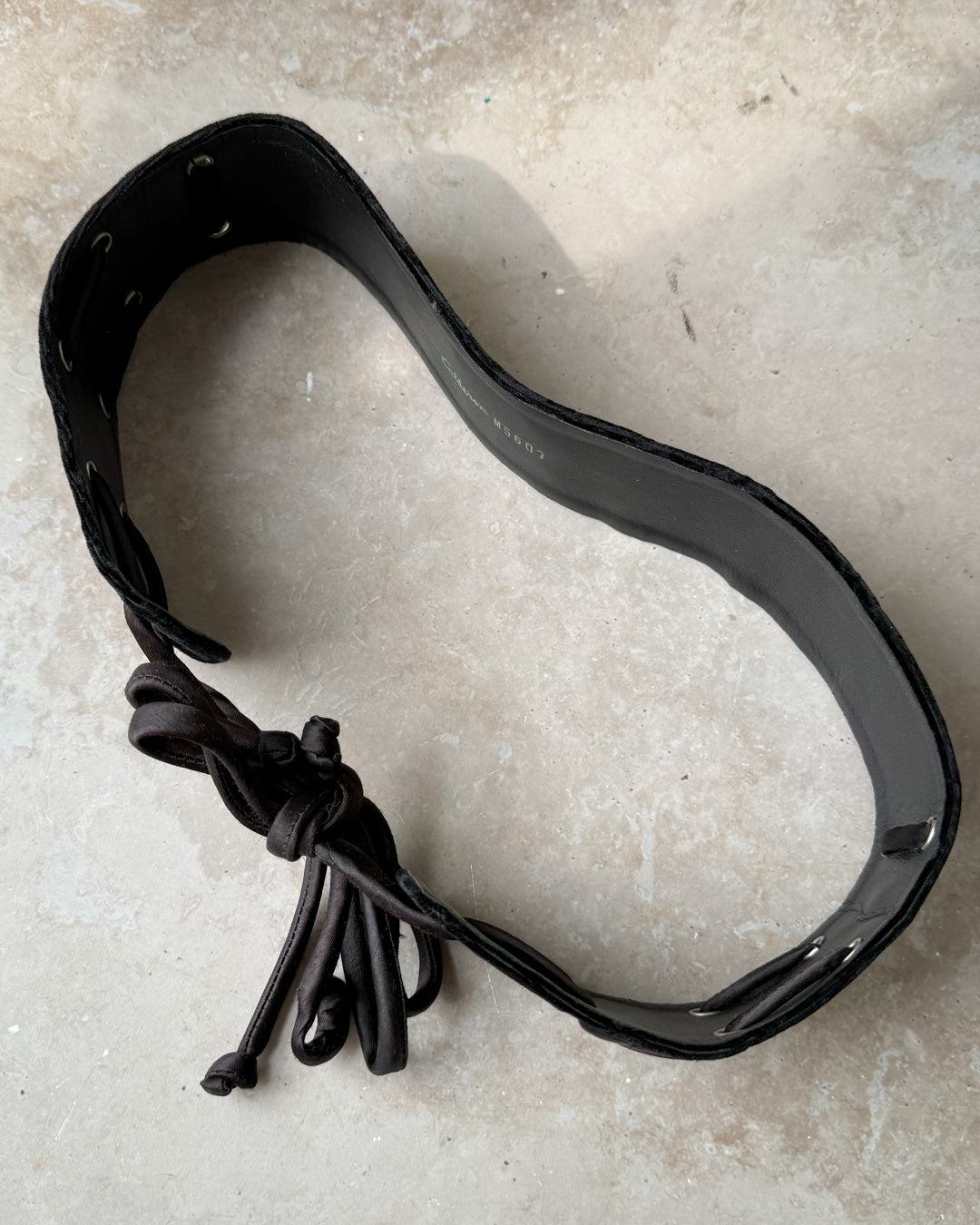 60s Velvet Tie Belt | S-L