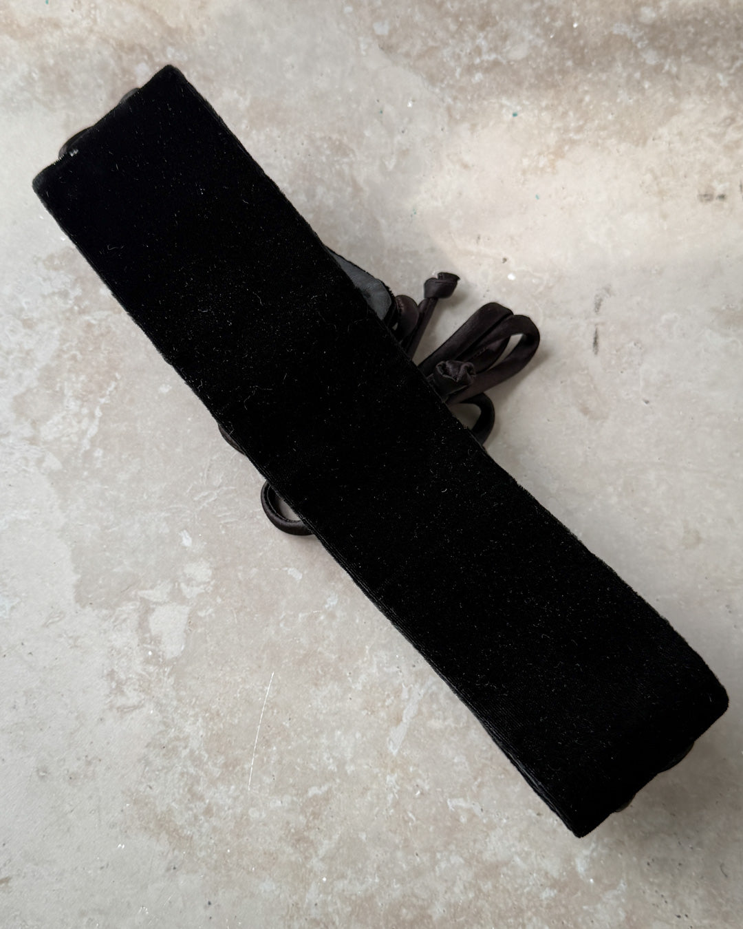 60s Velvet Tie Belt | S-L