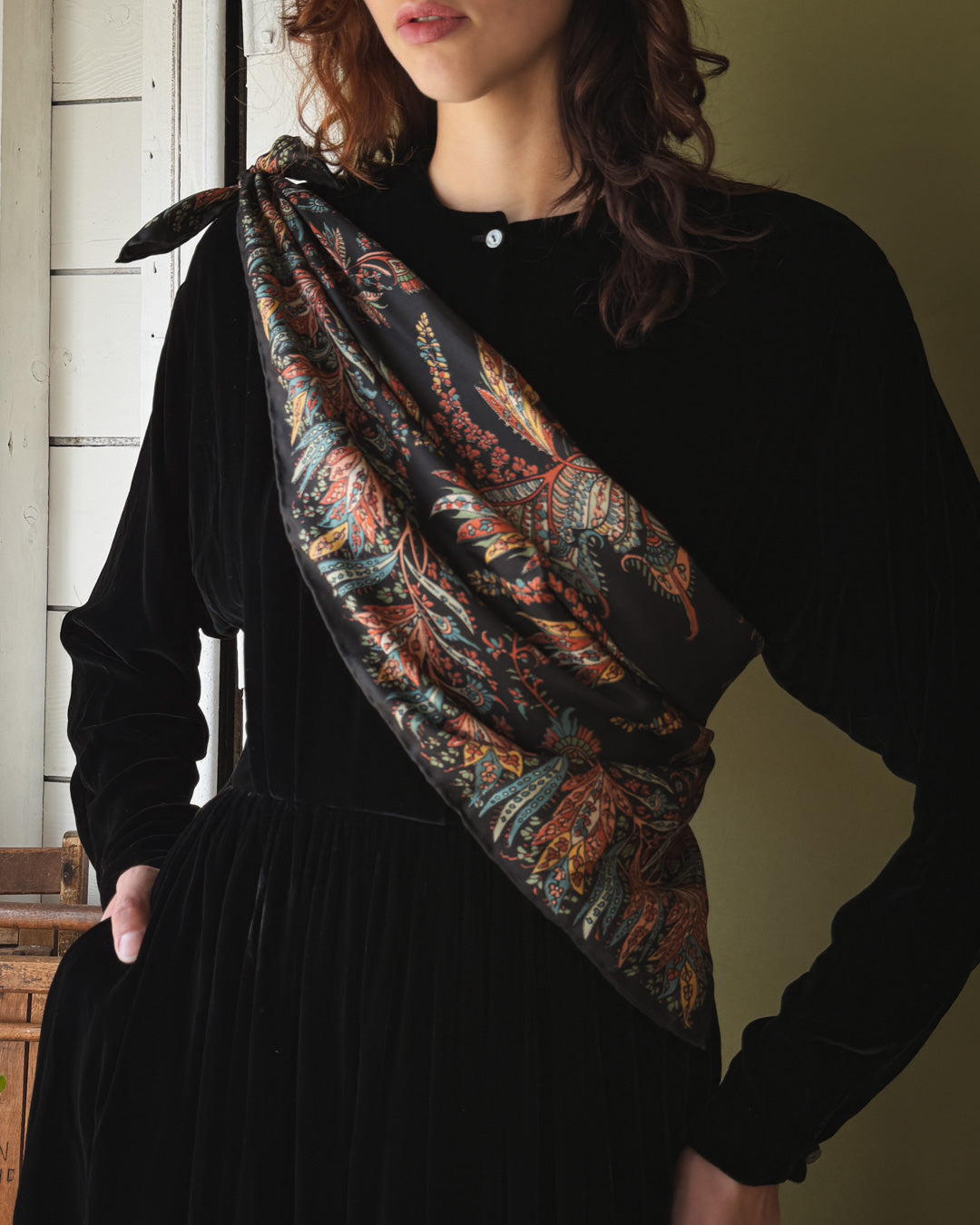 70s Liberty of London Silk Scarf
