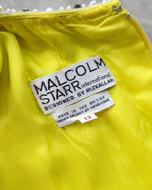60s Malcolm Starr Beaded Jumpsuit | M