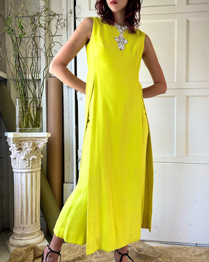60s Malcolm Starr Beaded Jumpsuit | M