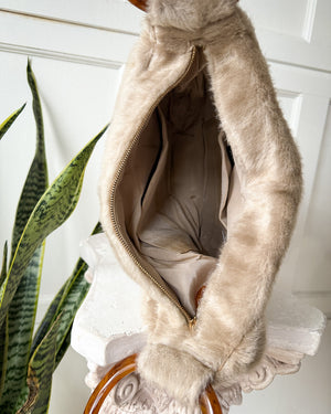 60s Faux Fur Purse