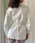 60s Bonnie Cashin Belted White Leather Jacket