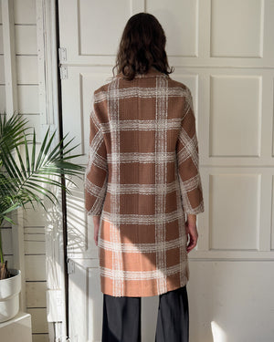 60s Bouclé Tweed Coat | S-M