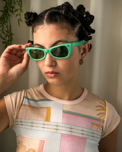 Vintage Sunglasses Mint Condition no RX Unworn 60s Mint Green Sunglasses - Lucky Vintage main image 3