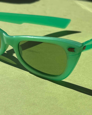 Unworn 60s Mint Green Sunglasses