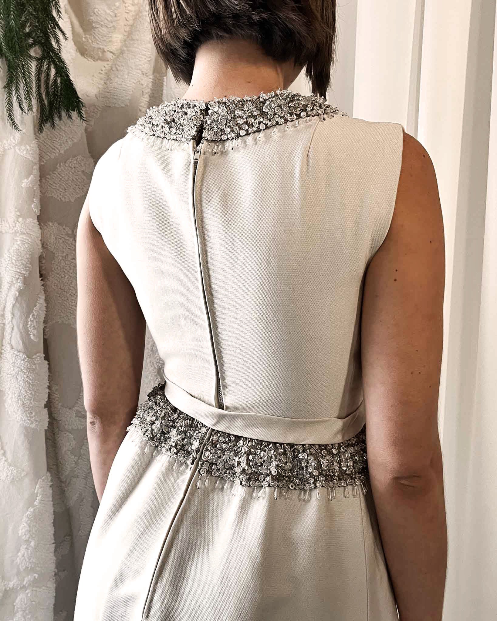 60s Malcolm Starr Beaded Dress