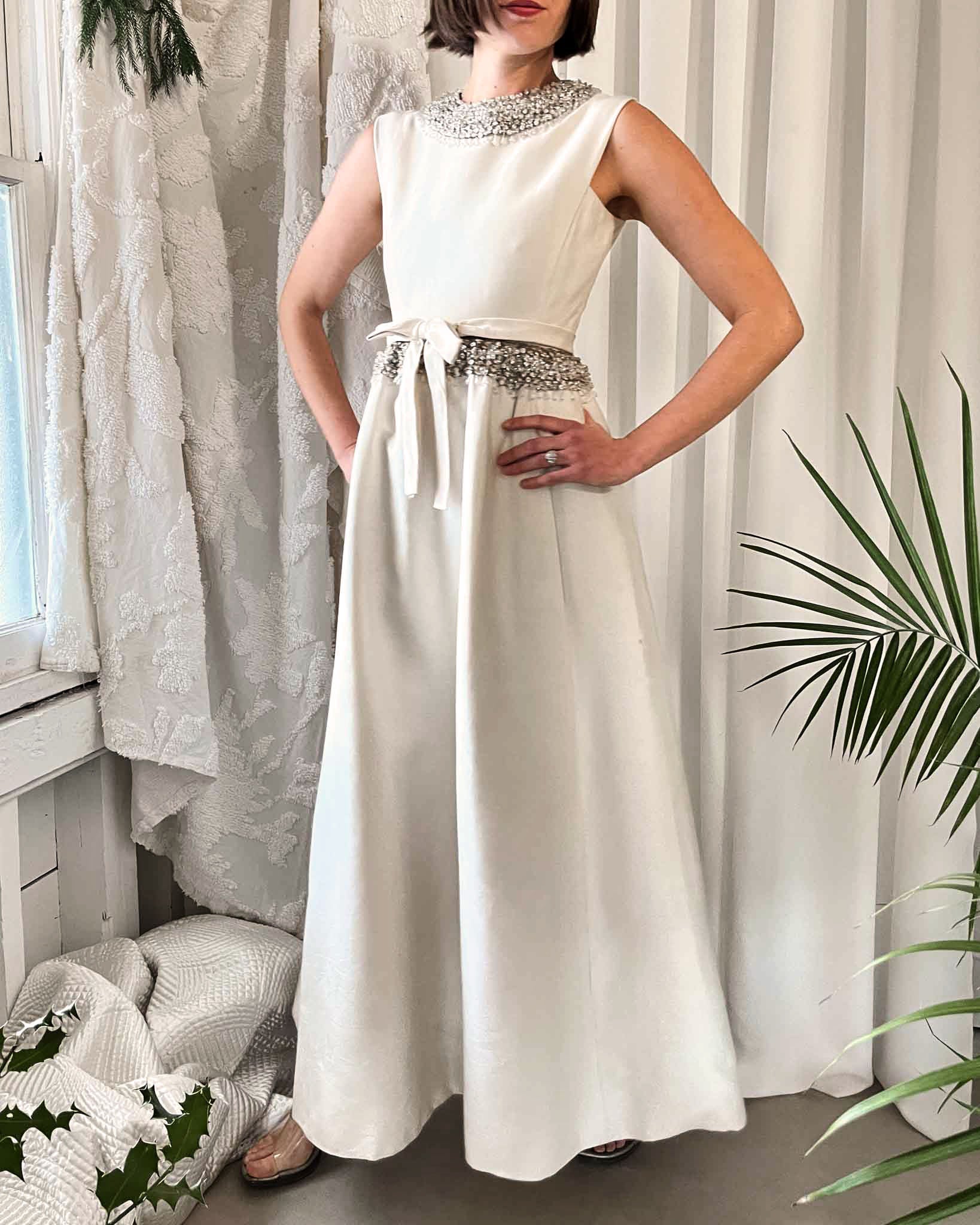 60s Malcolm Starr Beaded Dress