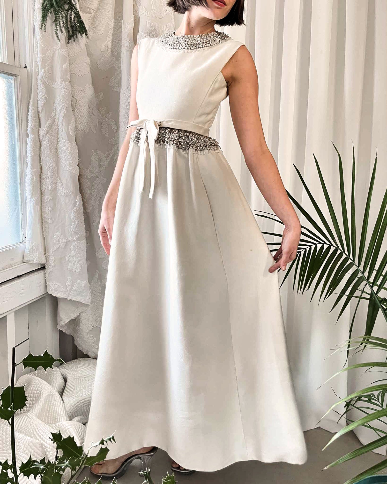 60s Malcolm Starr Beaded Dress