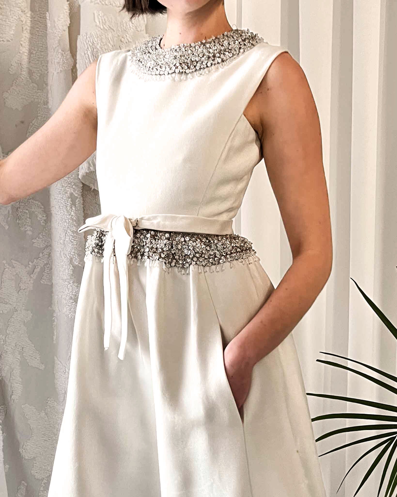 60s Malcolm Starr Beaded Dress